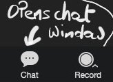 Barre outils Zoom - chat